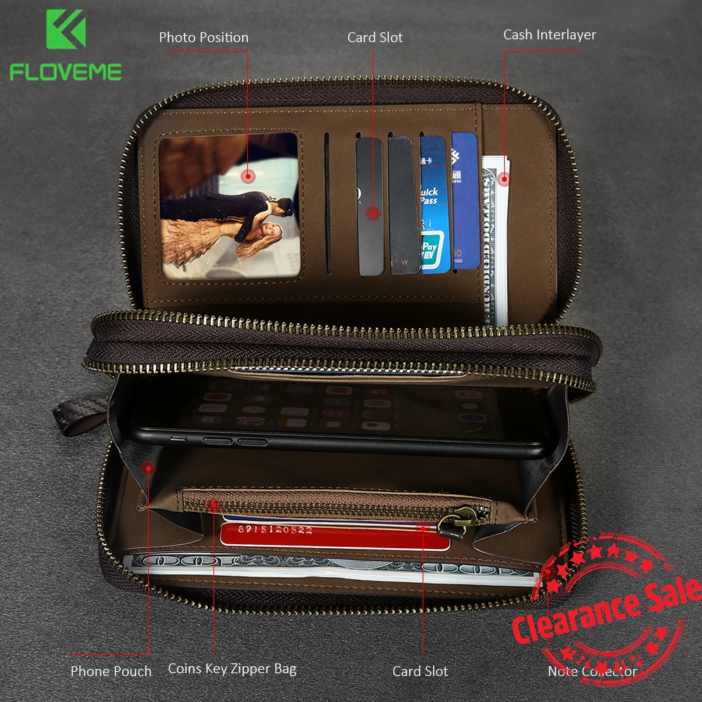 FLOVEME Universal Leather Wallet Case For iPhone 6 6S 7 Plus 5 5S SE For Samsung Galaxy S8 S8 Plus S5 S6 S7 Edge Case Cover Bag
FLOVEME Universal Leather Wallet Case For iPhone 6 6S 7 Plus 5 5S SE For Samsung Galaxy S8 S8 Plus S5 S6 S7 Edge Case Cover Bag