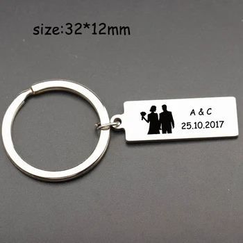 Fashion Stainless Steel Keychain Personalized Custom Name Letter And Date For Couple Wedding Anniversary Trendy Gift Key Ring
Fashion Stainless Steel Keychain Personalized Custom Name Letter And Date For Couple Wedding Anniversary Trendy Gift Key Ring