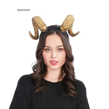 European Large OX Horns Headband Ladies Steampunk Buckhorn Horn Hair Band Fancy Cosplay Halloween Party Women Hair Accessories
European Large OX Horns Headband Ladies Steampunk Buckhorn Horn Hair Band Fancy Cosplay Halloween Party Women Hair Accessories