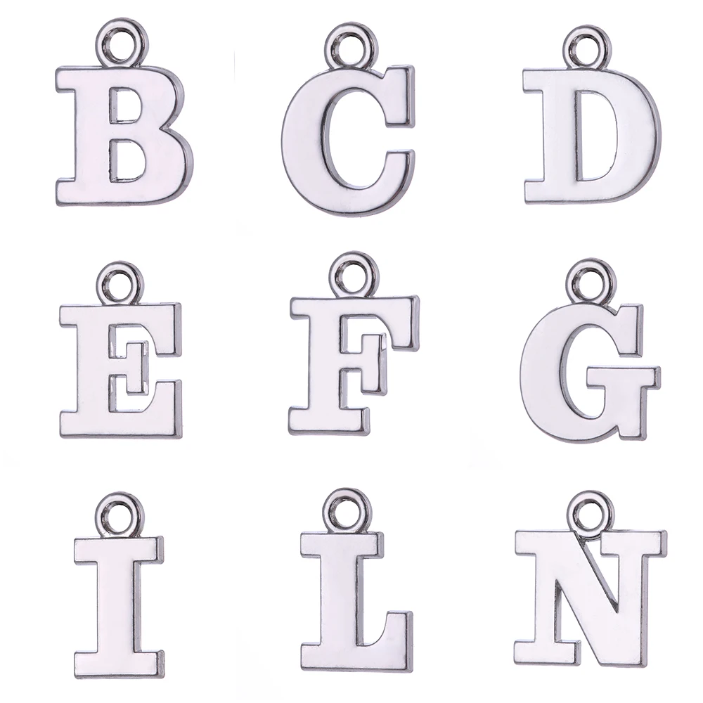 Teamer 10pcs/lot Alphabet Initial Letter A to N Charms Alloy Letter Metal Pendant Jewelry Making for DIY Necklace Bracelets
Teamer 10pcs/lot Alphabet Initial Letter A to N Charms Alloy Letter Metal Pendant Jewelry Making for DIY Necklace Bracelets