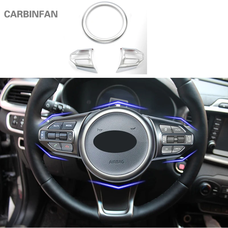 For Kia Sorento UM 2016 2017 2018 ABS Chrome Steering Wheel Cover Trim Panel Sticker Frame Insert Car Styling accessories C984
For Kia Sorento UM 2016 2017 2018 ABS Chrome Steering Wheel Cover Trim Panel Sticker Frame Insert Car Styling accessories C984