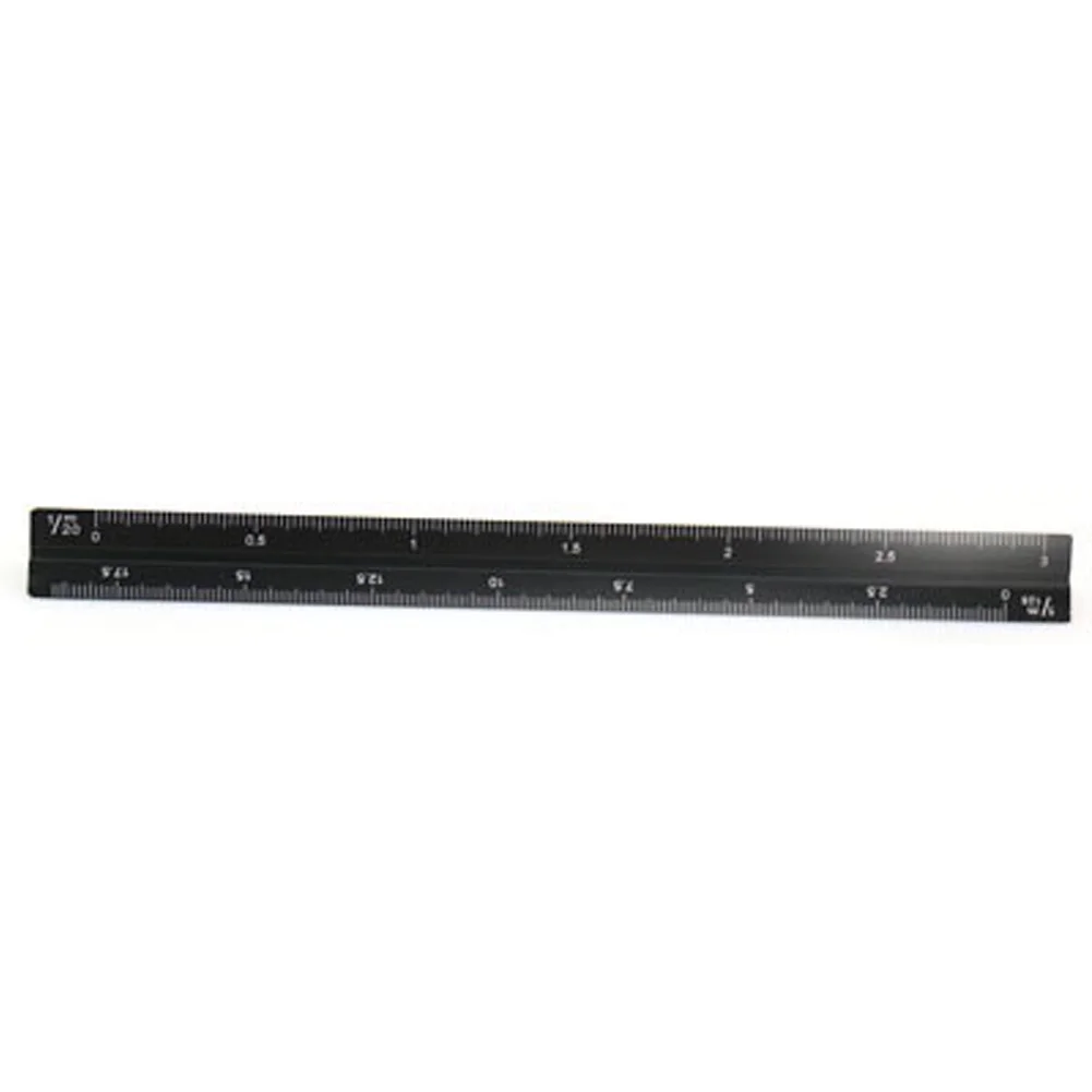 Office Supplies Small Proportion Scale Ruler Aluminum Triangular School Measuring Tool Multifunctional Colorful | Канцтовары для