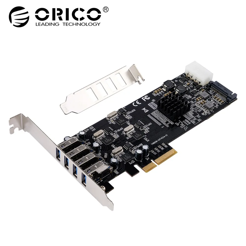 ORICO High Speed PCI Express Expansion Card Adapter 4 Port PCIE To Independent USB3.0 Expansion Card 5Gbps 4/15Pin PCI Express
ORICO High Speed PCI Express Expansion Card Adapter 4 Port PCIE To Independent USB3.0 Expansion Card 5Gbps 4/15Pin PCI Express