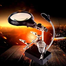 Welding Magnifier 5 LED Light Auxiliary Clip Magnifier Watch Mobile Phone Repair Desktop Magnifier 3 In1 Solder Bracket
Welding Magnifier 5 LED Light Auxiliary Clip Magnifier Watch Mobile Phone Repair Desktop Magnifier 3 In1 Solder Bracket