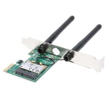 Wireless Wifi 300Mbps LAN Network Antenna PCI Express PCI-E X1 Connector Adapter Card 802.11B/G/N for Desktop Windows System
Wireless Wifi 300Mbps LAN Network Antenna PCI Express PCI-E X1 Connector Adapter Card 802.11B/G/N for Desktop Windows System