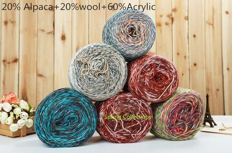 300g Dia.2mm 20% Alpaca+20%wool+60%Acrylic Alpaca Wool Crochet Yarn For Hand Knitting Needles Knitted Thread Yarns Sweater
300g Dia.2mm 20% Alpaca+20%wool+60%Acrylic Alpaca Wool Crochet Yarn For Hand Knitting Needles Knitted Thread Yarns Sweater