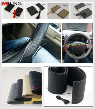 car accessories Hand sewing steering wheel cover 38CM for Hyundai HCD10 Getz Arnejs Trajet Terracan
car accessories Hand sewing steering wheel cover 38CM for Hyundai HCD10 Getz Arnejs Trajet Terracan