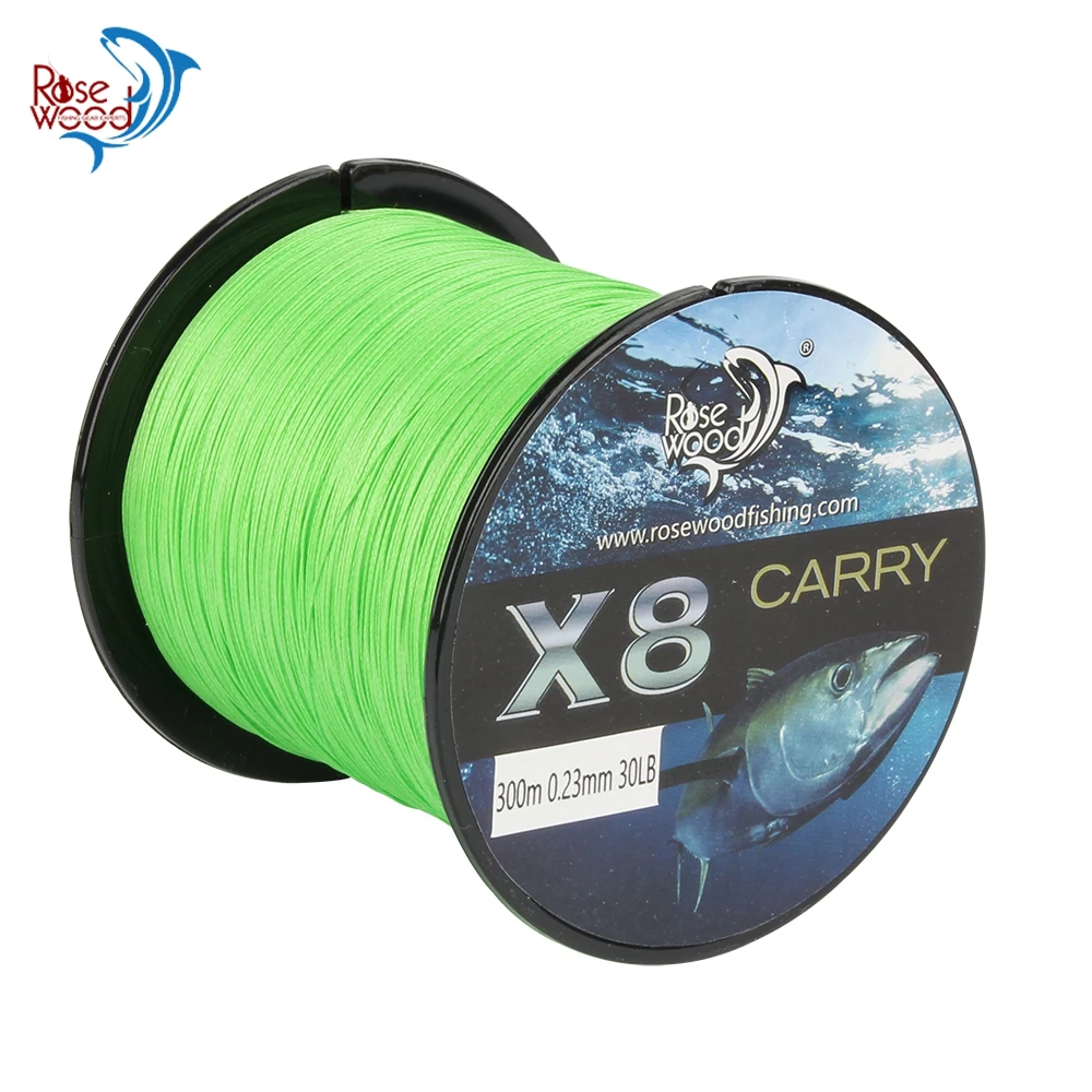 RoseWood 300M Fishing Lines 0.12-0.4mm 8 Strands 12-65LB Strong PE Fiber Braid Line Smooth Casting Fishing Line
RoseWood 300M Fishing Lines 0.12-0.4mm 8 Strands 12-65LB Strong PE Fiber Braid Line Smooth Casting Fishing Line