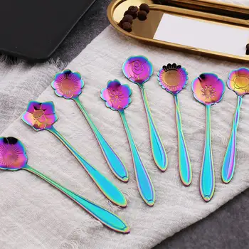 8pcs/set Stainless Coffee Spoon Flower Shape Dessert Spoon Ice Cream Candy Tea Spoon Stirring Snacks Scoop Tableware Flatware
8pcs/set Stainless Coffee Spoon Flower Shape Dessert Spoon Ice Cream Candy Tea Spoon Stirring Snacks Scoop Tableware Flatware