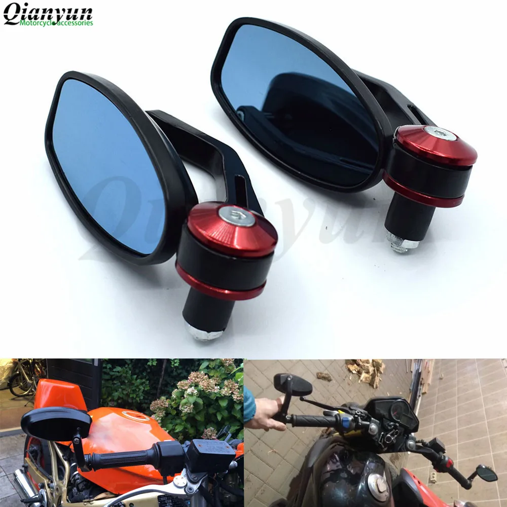 Motorcycle rearview side mirrors handle bar end 7/8" 22mm Universal for Yamaha R1 R6 R125 R15 FZ16 FZ1 MT09 MT07 FZ6 XJR1300
Motorcycle rearview side mirrors handle bar end 7/8" 22mm Universal for Yamaha R1 R6 R125 R15 FZ16 FZ1 MT09 MT07 FZ6 XJR1300