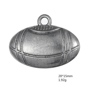 Vintage Ancient Silver Gold Rugby Football Pendant Charms Jewelry Accessories For DIY Handmade Key Chains Rings Bracelets Making
Vintage Ancient Silver Gold Rugby Football Pendant Charms Jewelry Accessories For DIY Handmade Key Chains Rings Bracelets Making