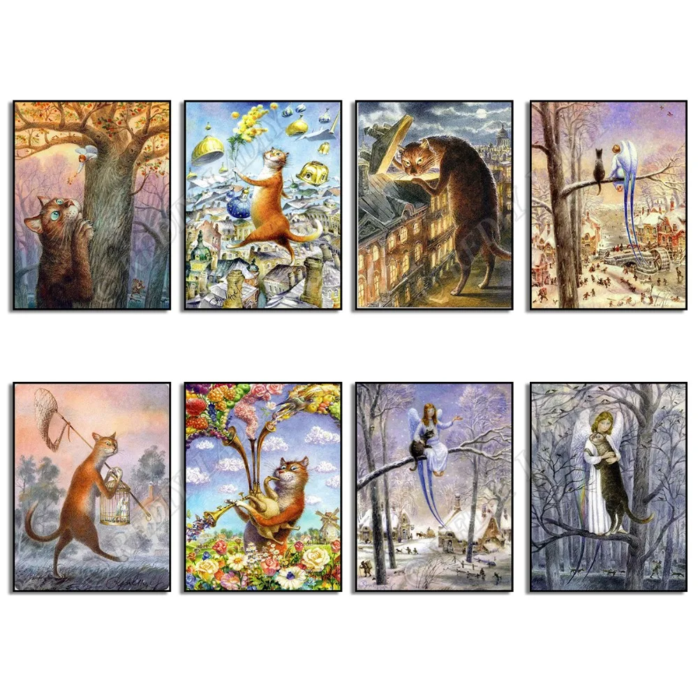 Diamond Painting Cartoon Cat Diamond Embroidery Beaded Cross Stitch Kit Full Square / Round Resin Diamond Mosaic Home Decoration
Diamond Painting Cartoon Cat Diamond Embroidery Beaded Cross Stitch Kit Full Square / Round Resin Diamond Mosaic Home Decoration