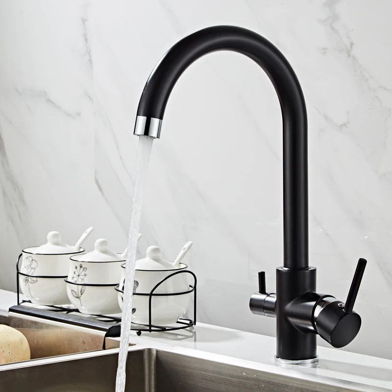 Black bend drinking water purification faucet kitchen sink faucet 360 degree rotation with filtered water kitchen faucet
Black bend drinking water purification faucet kitchen sink faucet 360 degree rotation with filtered water kitchen faucet