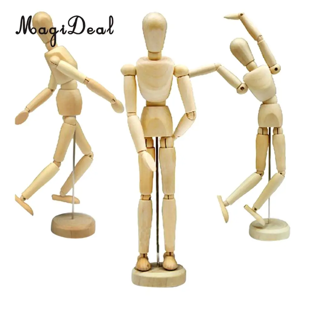 8inch Artist Drawing Manikin Articulated Mannequin With Stand - Perfect For Drawing Human Figure