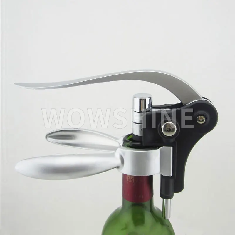 

Free shipping zinc alloy red wine bottle opener wine bottle opener gift box packing with paper cutter