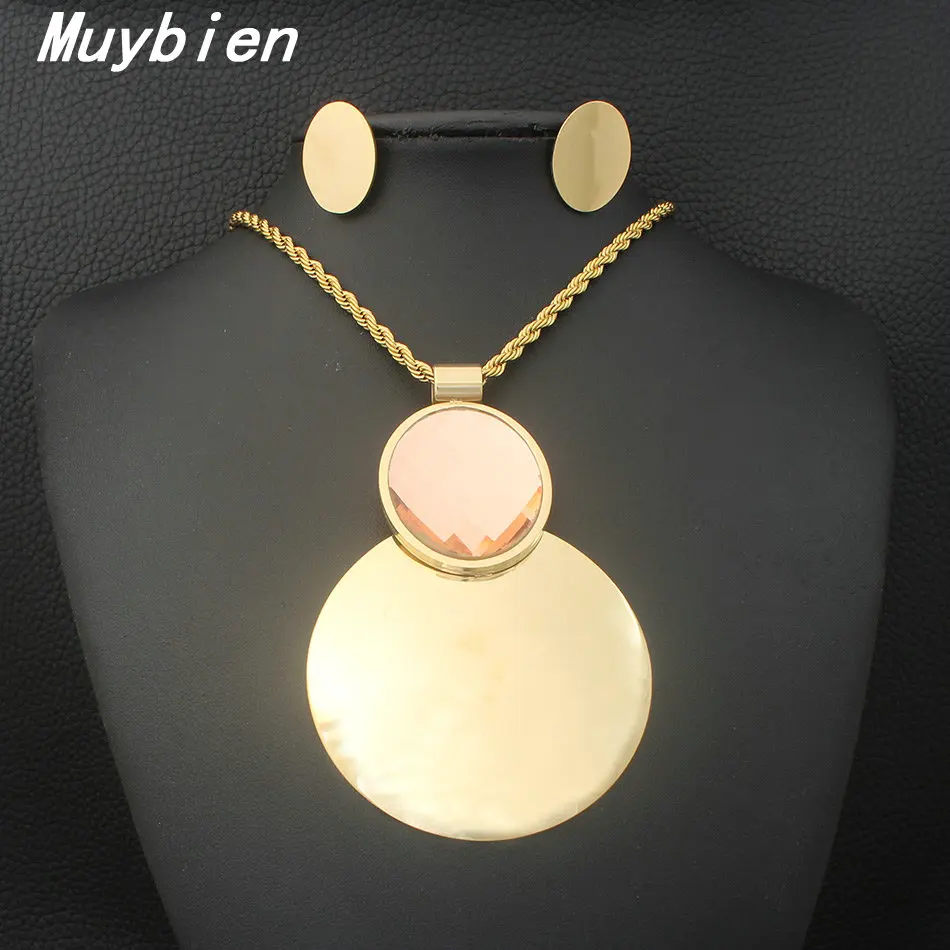 Whosale 2 Style Stainless Steel Jewelry Sets Round AAA Crystal Pendants Chain Necklaces Earrings Sets for Woman SEDKBRCA
Whosale 2 Style Stainless Steel Jewelry Sets Round AAA Crystal Pendants Chain Necklaces Earrings Sets for Woman SEDKBRCA