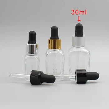 Empty 30ml Clear Glass Dropper Bottle, Square Glass Cosmetic Oil Bottle with Dropper
Empty 30ml Clear Glass Dropper Bottle, Square Glass Cosmetic Oil Bottle with Dropper