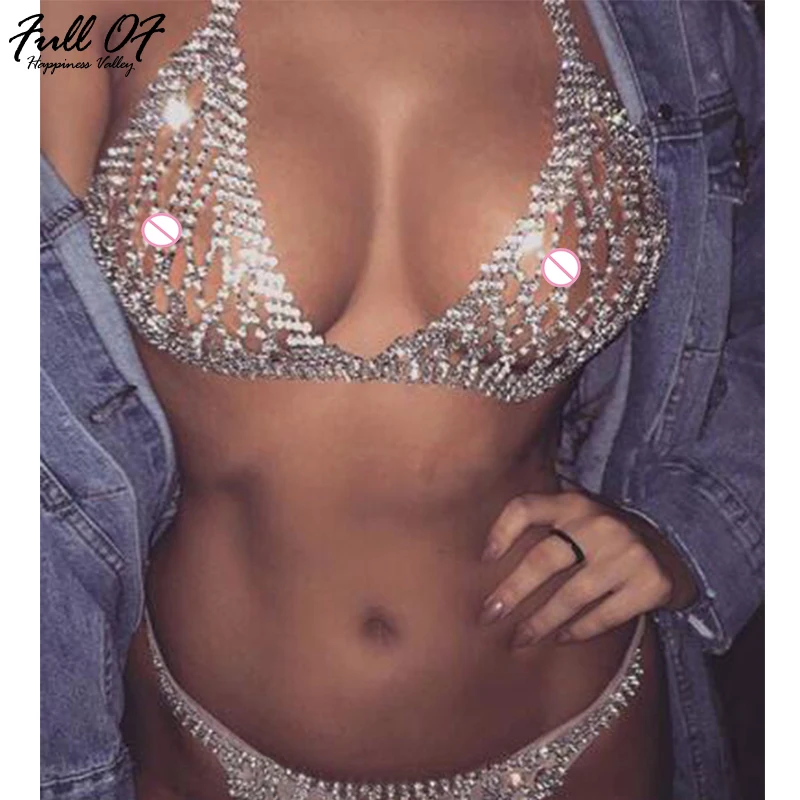 Sexy Women Metal Diamond Chest Chain Summer Jumpsuit 2018 Two Piece Halter Body Jewelry Luxury Night Club Party Bodysuit Overall
Sexy Women Metal Diamond Chest Chain Summer Jumpsuit 2018 Two Piece Halter Body Jewelry Luxury Night Club Party Bodysuit Overall
