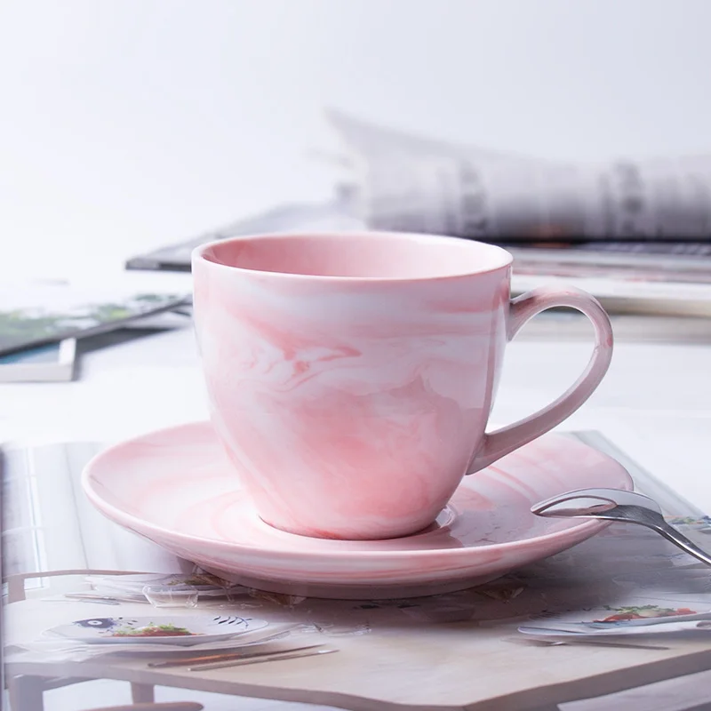 1 Pc Modern Minimalist Marbled Ceramic Coffee Cup Set Porcelain Tea Cup & Saucer Set For Gift Blue/Green/Pink
1 Pc Modern Minimalist Marbled Ceramic Coffee Cup Set Porcelain Tea Cup & Saucer Set For Gift Blue/Green/Pink