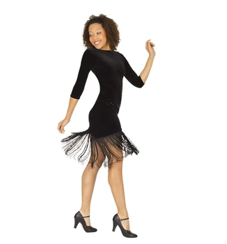 Adult Tassel Latin Dance Dance Clothing Dress Costume seven-point Sleeves Backless Sexy Stage Clothes
Adult Tassel Latin Dance Dance Clothing Dress Costume seven-point Sleeves Backless Sexy Stage Clothes