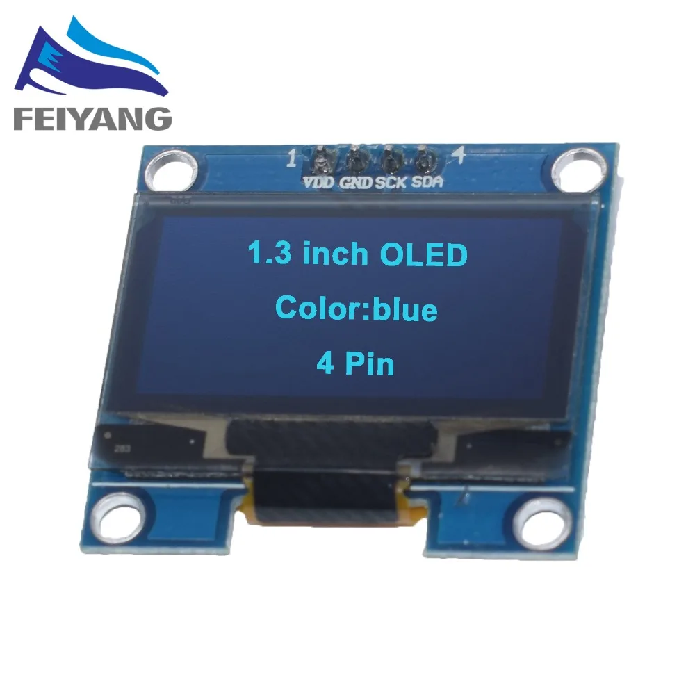 1PCS SAMIORE ROBOT 1.3" OLED module blue color IIC 4PIN 128X64 1.3 inch OLED LCD LED Display Module 1.3" IIC I2C Communicate
1PCS SAMIORE ROBOT 1.3" OLED module blue color IIC 4PIN 128X64 1.3 inch OLED LCD LED Display Module 1.3" IIC I2C Communicate