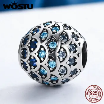 WOSTU Real 925 Sterling Silver Daughter Of Sea, Blue CZ Beads Fit Original WST Charm Bracelet DIY Jewelry Gift FIC169
WOSTU Real 925 Sterling Silver Daughter Of Sea, Blue CZ Beads Fit Original WST Charm Bracelet DIY Jewelry Gift FIC169