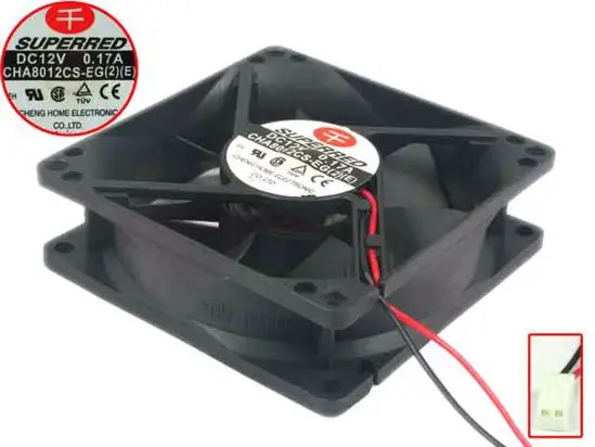 SUPEREED CHA8012CS-EG DC 12V 0.17A 2-проводной 80x80x25 мм вентилятор охлаждения сервера
SUPEREED CHA8012CS-EG DC 12V 0.17A 2-проводной 80x80x25 мм вентилятор охлаждения сервера