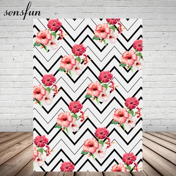 7x5FT Black Wave Striped White Photography Backgrounds For Photo Studio Pink Flowers Backdrop Photocall
7x5FT Black Wave Striped White Photography Backgrounds For Photo Studio Pink Flowers Backdrop Photocall