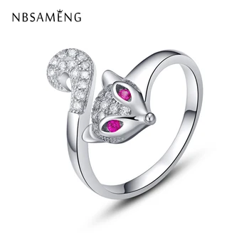 2018 Original S925 Sterling Silver Pink Fox Rings Crystal CZ Animal Resizeable Ring For Women Gift Fine Jewelry Making
2018 Original S925 Sterling Silver Pink Fox Rings Crystal CZ Animal Resizeable Ring For Women Gift Fine Jewelry Making