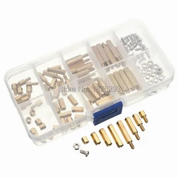 120pcs PCB M3 Hex Male Female Threaded Brass Spacer Standoffs Screw Nut Assortment Set
120pcs PCB M3 Hex Male Female Threaded Brass Spacer Standoffs Screw Nut Assortment Set