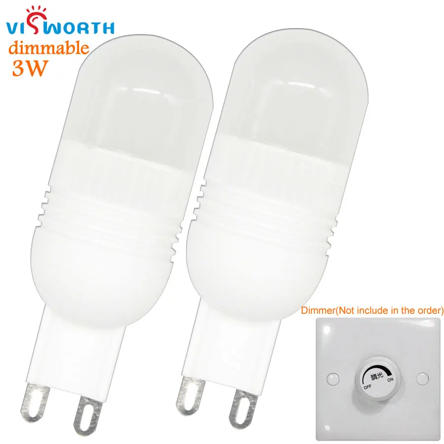 Dimmable G9 LED Lamp COB LED Bulb 3W AC 110V 220V LED G9 COB Crystal Light Warm Cold White Chandelier Lights Replace Halogen
Dimmable G9 LED Lamp COB LED Bulb 3W AC 110V 220V LED G9 COB Crystal Light Warm Cold White Chandelier Lights Replace Halogen