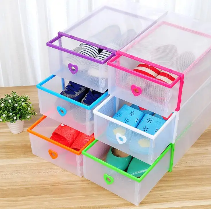 50pcs Drawer Type Transparent Shoe Box Thickening Plastic Wrapping Storage Box Stackable Foldable Rectangle Bins SN2431
50pcs Drawer Type Transparent Shoe Box Thickening Plastic Wrapping Storage Box Stackable Foldable Rectangle Bins SN2431