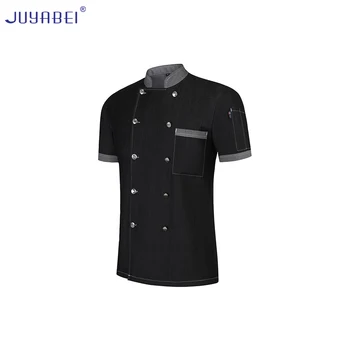 2019 Summer New Men's 2 Color High Quality Chef Jacket Restaurant Gourmet Service Cooking Hotel Short Sleeve Overalls Coat
2019 Summer New Men's 2 Color High Quality Chef Jacket Restaurant Gourmet Service Cooking Hotel Short Sleeve Overalls Coat