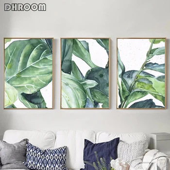 Watercolor Monstera Leaves Wall Art Canvas Painting Green Plant Tropical Posters and Prints Decorative Picture Home Decoration
Watercolor Monstera Leaves Wall Art Canvas Painting Green Plant Tropical Posters and Prints Decorative Picture Home Decoration