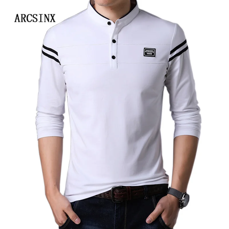 ARCSINX White Polo Shirt Men Long Sleeve High Quality Brand Polo Men Spring Autumn Casual Cotton Big Size Men's Polos Slim Fit
ARCSINX White Polo Shirt Men Long Sleeve High Quality Brand Polo Men Spring Autumn Casual Cotton Big Size Men's Polos Slim Fit