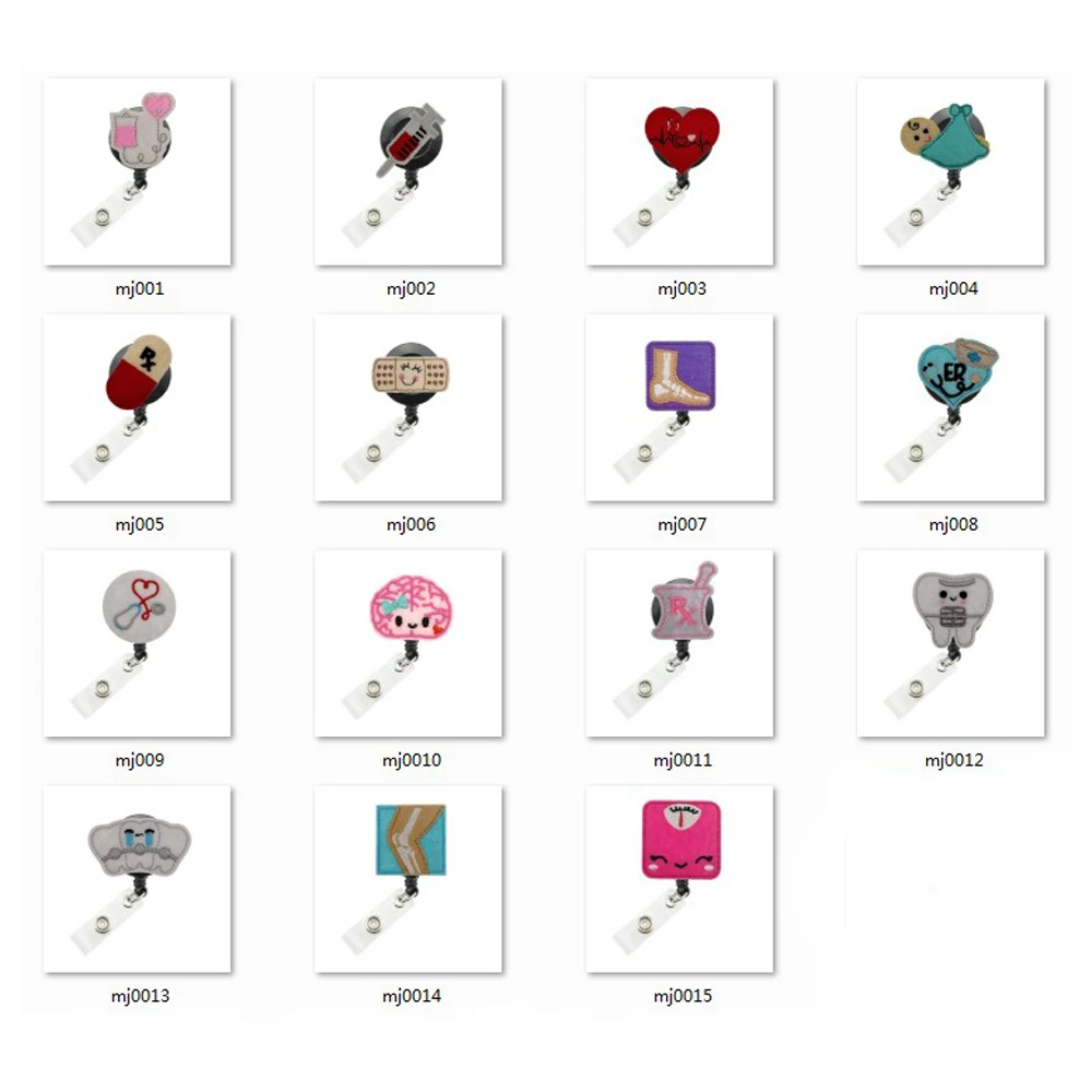 10pcs/lot Mix designs Nurse Retractable ID Badge Reel Felt Medical Pill,Syringe Badge Reel Clip Holder
10pcs/lot Mix designs Nurse Retractable ID Badge Reel Felt Medical Pill,Syringe Badge Reel Clip Holder