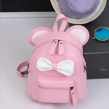 Girls Mini PU Leather Backpack Preppy Style Cartoon Mickey Ears Bowknot Zipper School Backpacks Women Shoulder Bag
Girls Mini PU Leather Backpack Preppy Style Cartoon Mickey Ears Bowknot Zipper School Backpacks Women Shoulder Bag