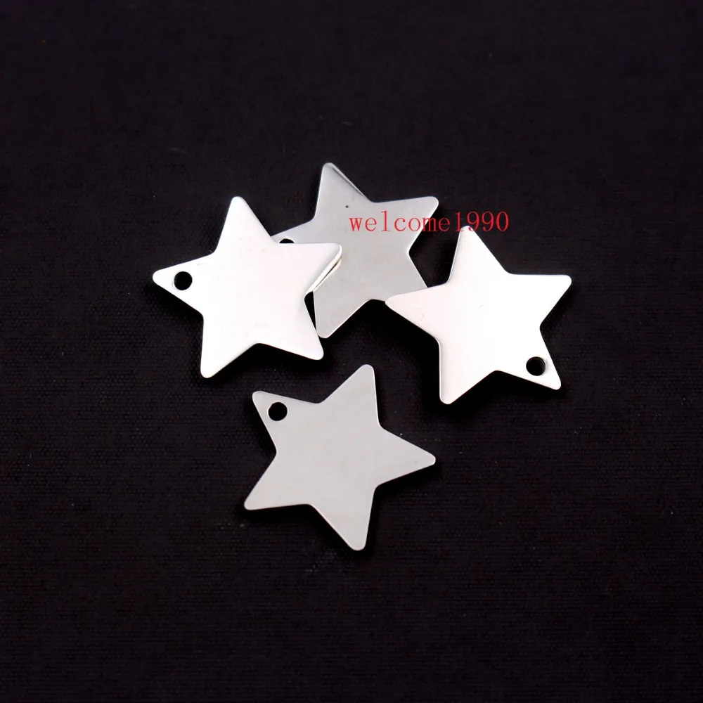 20pcs Lot on sale 18mm stainless steel High Polished Both Polished Star Pendant Tag Charms DIY Jewelry no chain
20pcs Lot on sale 18mm stainless steel High Polished Both Polished Star Pendant Tag Charms DIY Jewelry no chain