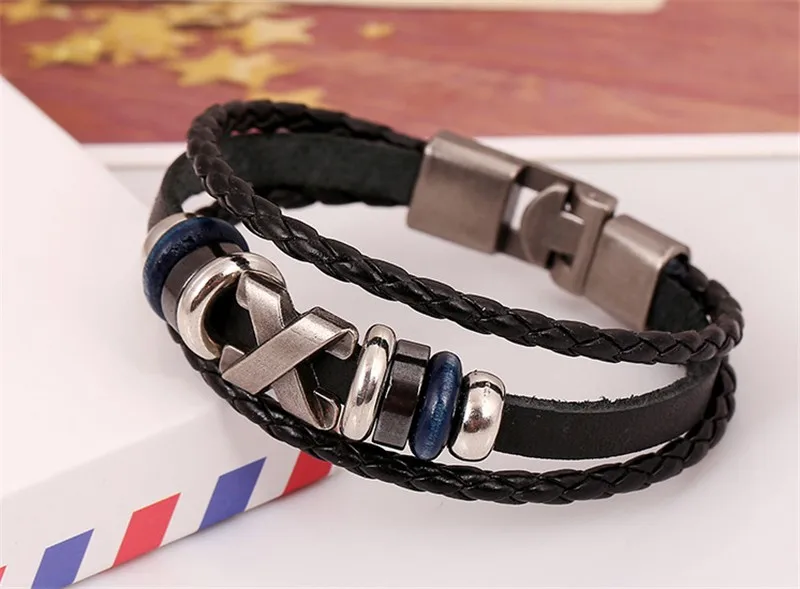 Punk Leather Bracelet 4