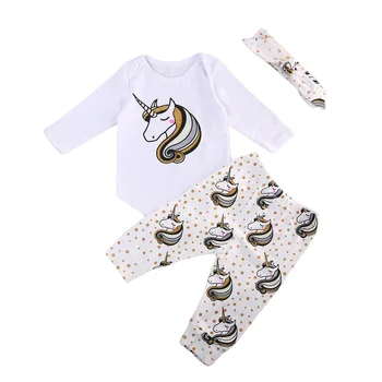 Pudcoco Unicorn Romper Baby Set Newborn Baby Girls Cartoon Romper Tops Pants 3Pcs Outfits Set Clothes
Pudcoco Unicorn Romper Baby Set Newborn Baby Girls Cartoon Romper Tops Pants 3Pcs Outfits Set Clothes