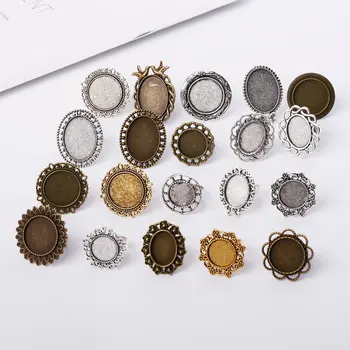 Vintage Metal Mixed Adjustable Ring Blanks Base DIY Handmade Blanks Cabochon Settings Jewelry Findings 20 pieces/lot 
Vintage Metal Mixed Adjustable Ring Blanks Base DIY Handmade Blanks Cabochon Settings Jewelry Findings 20 pieces/lot