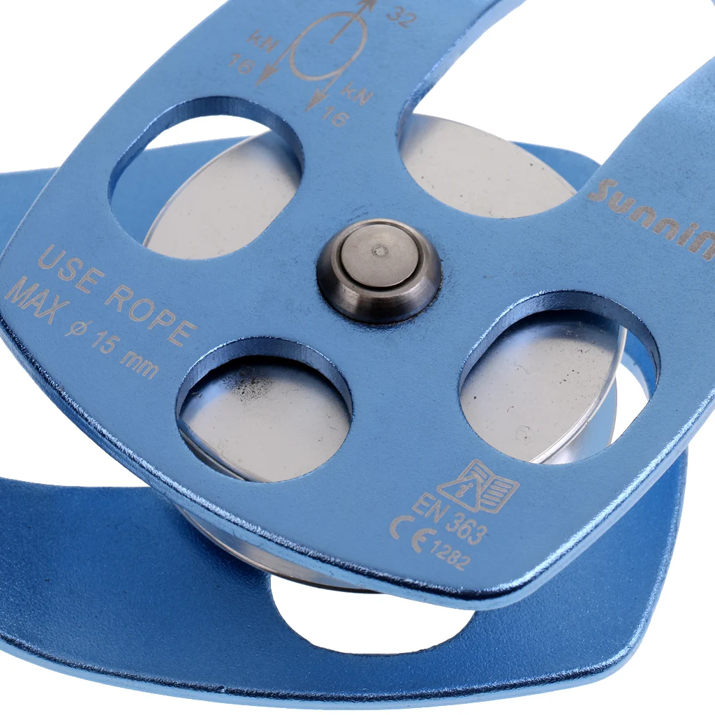32KN Heavy Duty Pulley Single Sheave For Rigging Arborist Climbing Rescue Equipment 32KN Heavy Duty Pulley Single Sheave For Rigging Arborist Climbing Rescue Equipment