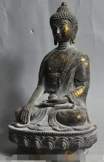 S06271 Tibet Buddhism pure old Bronze Seat Lotus Shakyamuni Amitabha Buddha Bowl Statue
S06271 Tibet Buddhism pure old Bronze Seat Lotus Shakyamuni Amitabha Buddha Bowl Statue