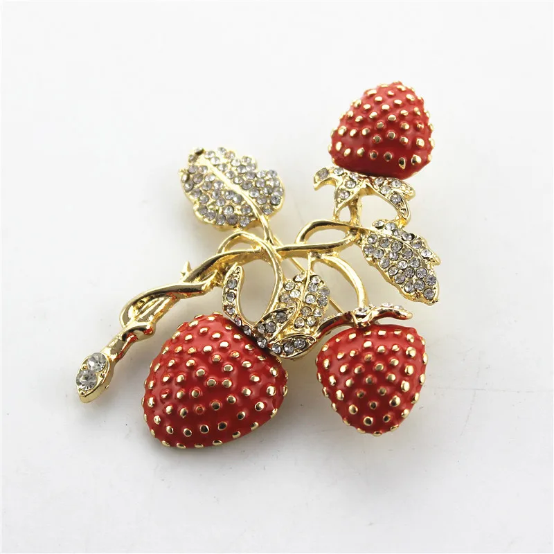 XQ Free shipping The new strawberry rhinestone drop glaze enamel delicate high-grade brooch
XQ Free shipping The new strawberry rhinestone drop glaze enamel delicate high-grade brooch