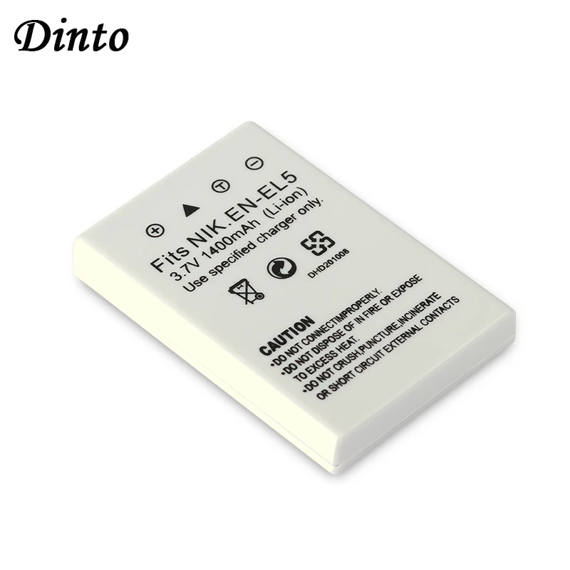 Dinto 1pc 1400mAh EN-EL5 ENEL5 EN EL5 Rechargeable Camera Battery for Nikon Coolpix P3 P4 P80 P90 P5100 3700 4200 5200
Dinto 1pc 1400mAh EN-EL5 ENEL5 EN EL5 Rechargeable Camera Battery for Nikon Coolpix P3 P4 P80 P90 P5100 3700 4200 5200