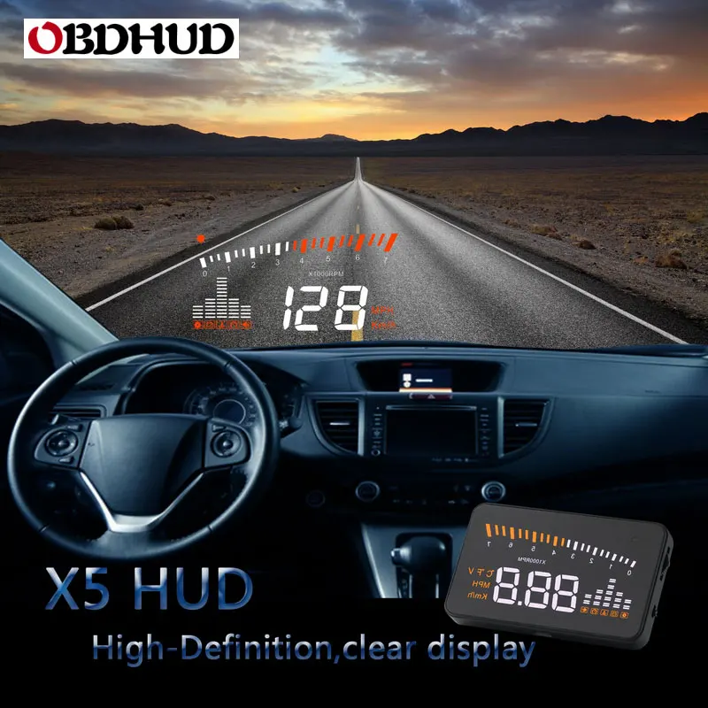Genuine OBDHUD X5 Car Heads-Up Emoji Car Display Over Speed Alarm Reflect To Windshield Better Than HUD C200S
Genuine OBDHUD X5 Car Heads-Up Emoji Car Display Over Speed Alarm Reflect To Windshield Better Than HUD C200S