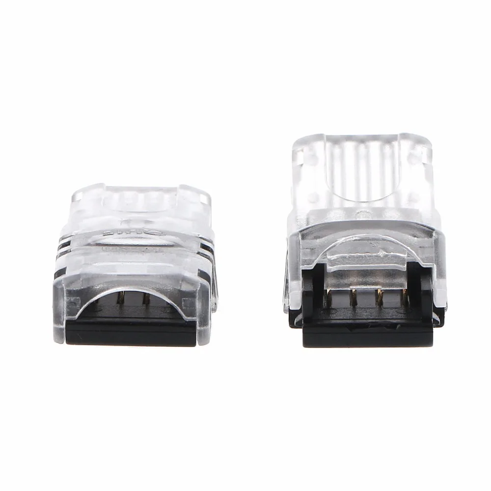 5 Pcs 10mm 5050 LED Strip Connector 4 Pin For Waterproof Single Color Tape Light Snap Splicer Wire Quick Connectors
5 Pcs 10mm 5050 LED Strip Connector 4 Pin For Waterproof Single Color Tape Light Snap Splicer Wire Quick Connectors