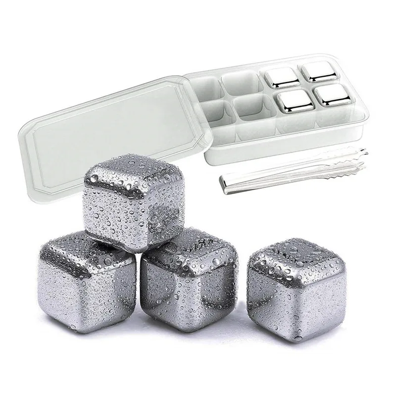 4/6/8 PCS Stainless Steel 304 Whisky Stones Ice Cubes in Package, Whiskey Cooler Rocks,Ice stone With Plastic Box and Clip 20
4/6/8 PCS Stainless Steel 304 Whisky Stones Ice Cubes in Package, Whiskey Cooler Rocks,Ice stone With Plastic Box and Clip 20