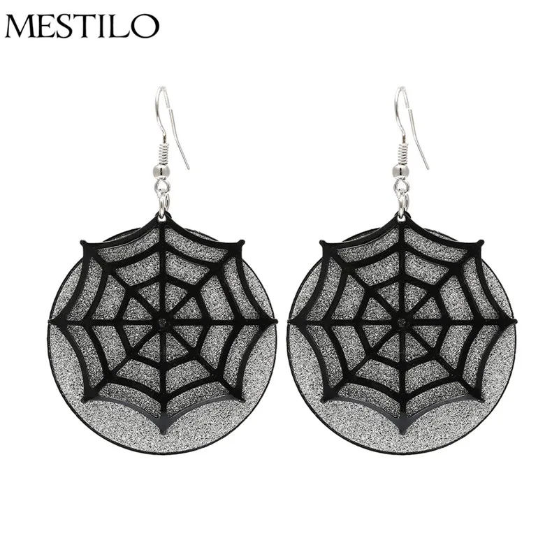 MESTILO Trendy Boho Gold Sliver Black Frosted Cobweb Big Round Earrings For Women Fashion Punk Long Drop Earrings Indian Jewelry
MESTILO Trendy Boho Gold Sliver Black Frosted Cobweb Big Round Earrings For Women Fashion Punk Long Drop Earrings Indian Jewelry