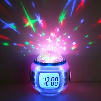 Starry Sky Music Digital Alarm Projector electronic calendar colourful Thermometer creative multi-function LED Clock
Starry Sky Music Digital Alarm Projector electronic calendar colourful Thermometer creative multi-function LED Clock